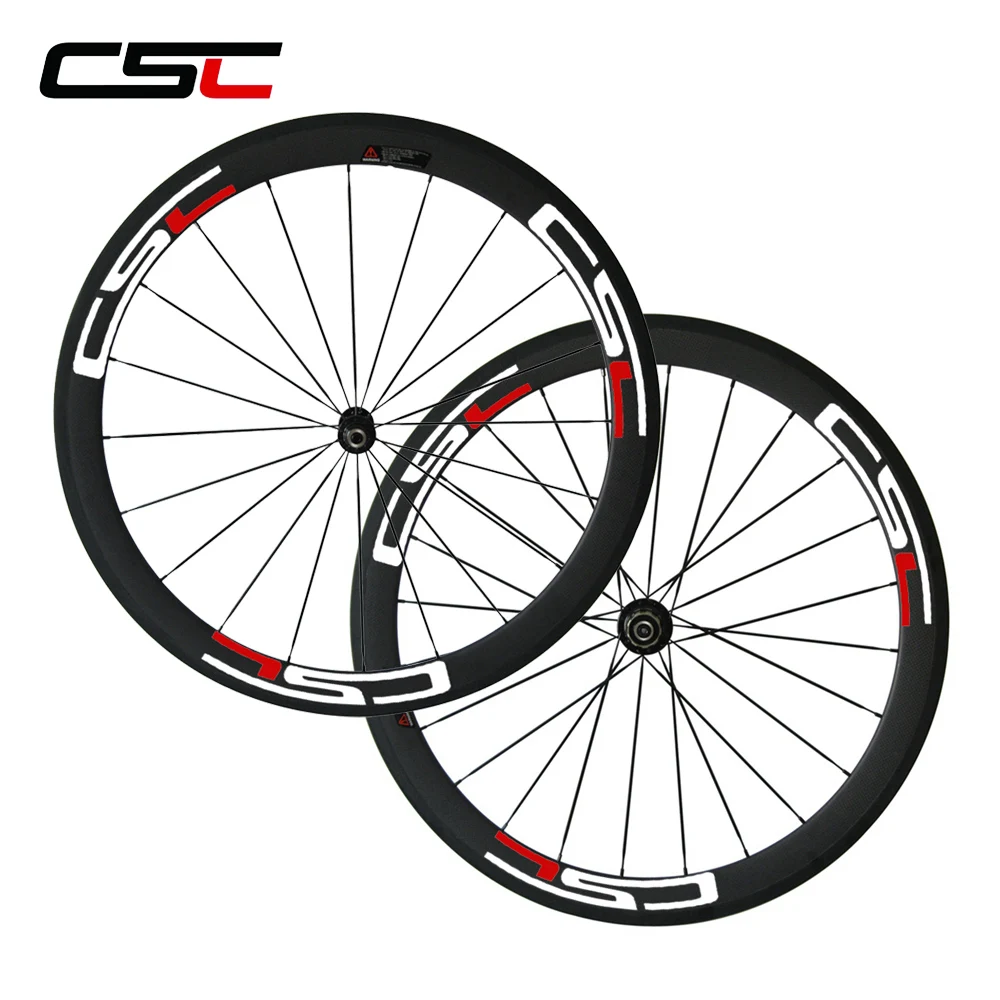 CSC Only 1290g Ultra light 50mm 23mm tubular bike wheelset 700C carbon