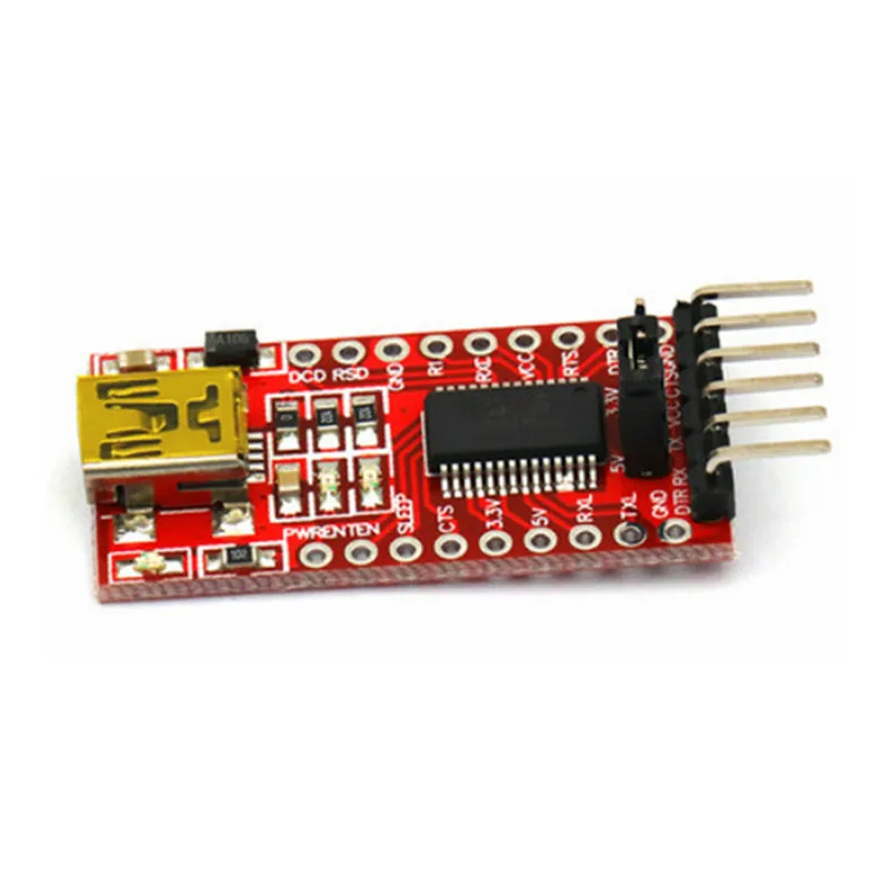 Новые FT232RL USB к ttl модуль на микросхеме Поддержка 3,3 V/5 V ttl Mini5P Интерфейс модуль