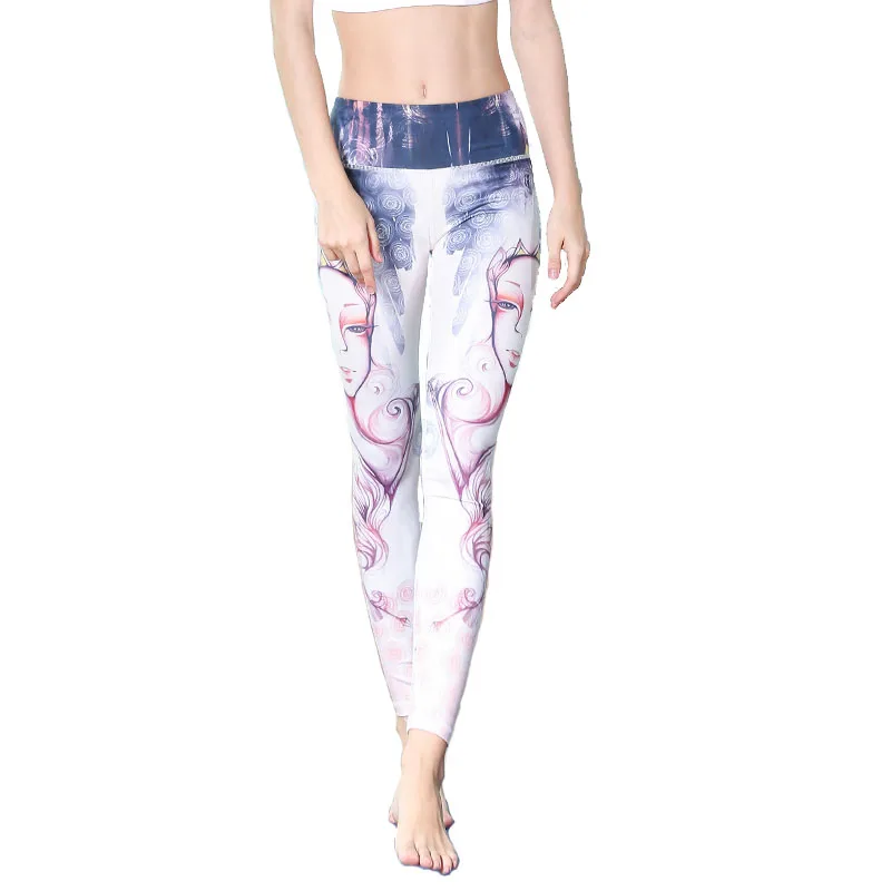 

Explosive Models Digital Sports Trousers Casual Wild Sexy Professional Yoga Pants Quick-Drying Printing Fitness Running Leggings