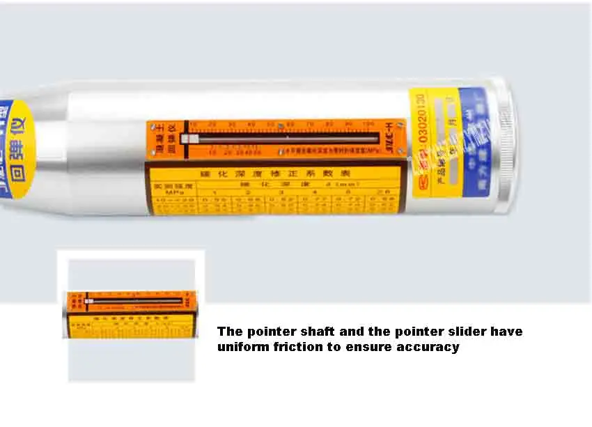 JZC-HT Портативный Бетонный испытательный молоток для измерения и испытания механический молот бетонный испытательный молоток 785N/M 0.5N-0.8N