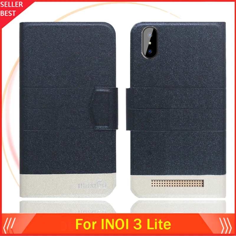 

5 Colors Hot!! INOI 3 Lite Case Customize Ultra-thin Leather Exclusive Phone Cover Folio Book Card Slots Free Shipping