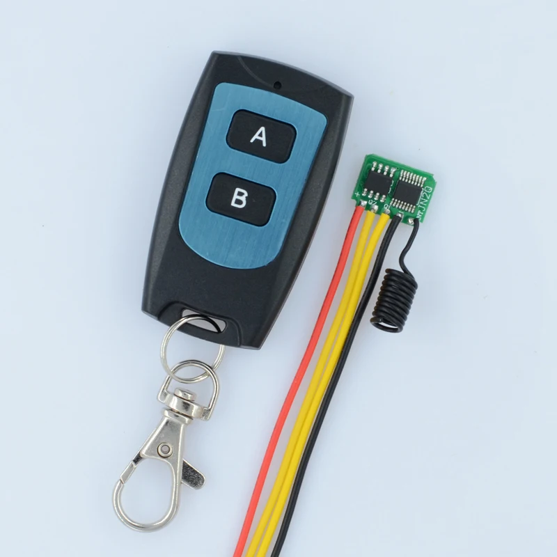 

Low Standby Current Remote Switch 3V 3.3V 3.6V 3.7V 4.2V 4.5V 5V 2CH Mos Wireless Switch Contactless RF Switch433 Output 2CH GND
