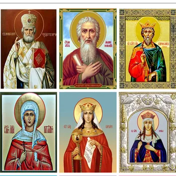 

NEW Embroidery with beads Wedding decoration gift full diamond painting religious series icon handmade sewing home decoration