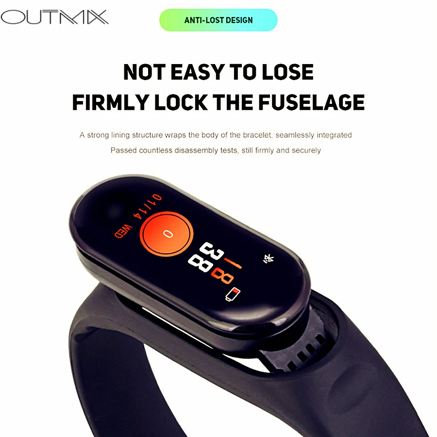 Fitness Bracelet Blood Pressure Outdoor IPS Screen Heart Rate Monitor Waterproof Smart M3 Wristbands Mi Band 3 English Spanish