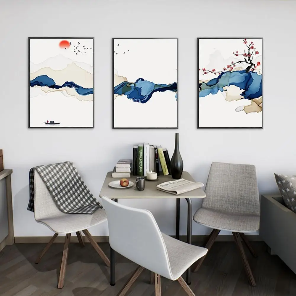 

3Pcs/Lot Abstract colour ink splash Canvas Painting Posters print Wall Art Picture For Living Room Studio Aisle Home Decor
