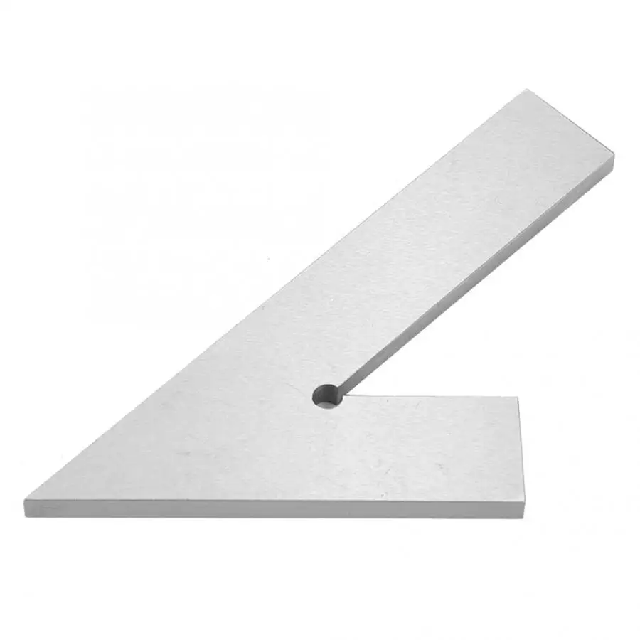 

Ferramentas Para Marceneiro Fine Grinding Stainless Steel 45 degree Square Angle Ruler DIN875/2 For Measuring Weld 2019