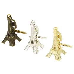 Ретро Мини Париж башня фигурный брелок Металлический брелок кольцо подарок для девочек ключ сумка украшения аксессуары Подарки