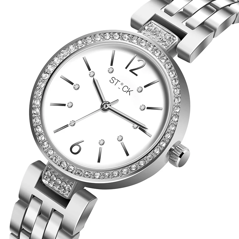 2017 fashion elegant Ladies watch Diamond Quartz watch Stainless steel
