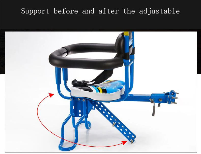 Детские стулья безопасности для горного велосипеда и дорожного велосипеда, подходящие до и после установки