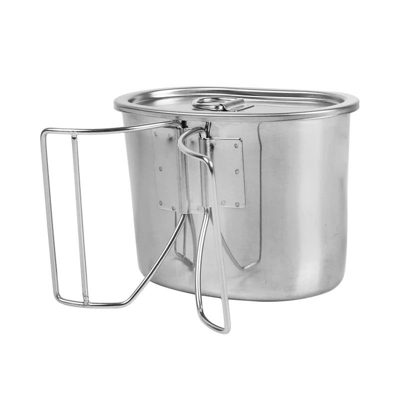 Rover Camel 700 ml Acero inoxidable juego de campo taza de cocina Camping taza de cocina con asas
