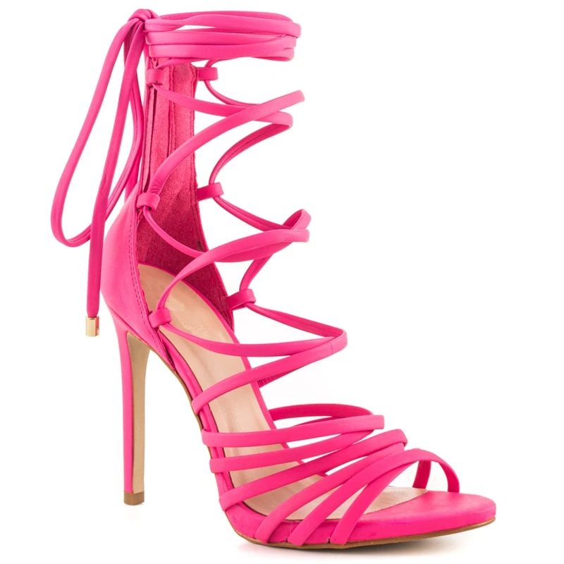 hot pink gladiator sandals