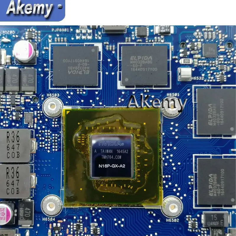 Akemy ROG GL552VW REV2.1 материнская плата для ноутбука ASUS GL552VW GL552VX ZX50V Тесты оригинальная материнская плата I5-6300HQ GTX950M/2 ГБ 40-контактный