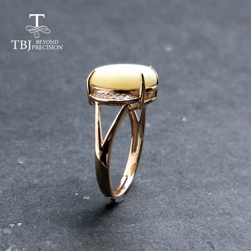 TBJ, качественный Mop перламутр и белый лунный камень, кольцо с натуральным драгоценным камнем из стерлингового серебра 925 пробы для женщин, повседневная одежда с подарочной коробкой