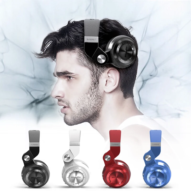 Original Bluedio T2+ foldable bluetooth headphones bluetooth4.1 support FM radio& SD card functions for music wireless headset