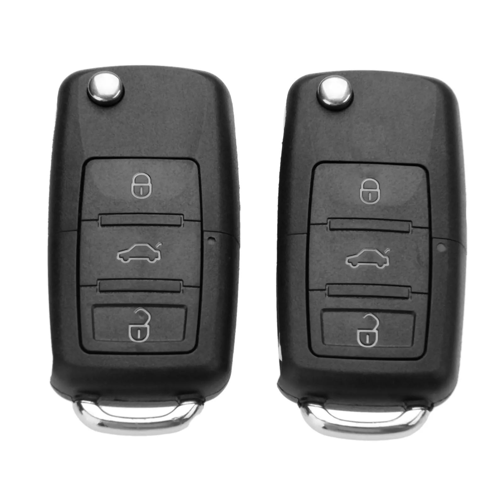 3 кнопки дистанционного ключа автомобиля 1J0959753AH для VW Volkswagen Passat BORA POLO GOLF Beetle Skoda Fabia 434 МГц ID48 чип HU66 лезвие - Цвет: 2Pcs