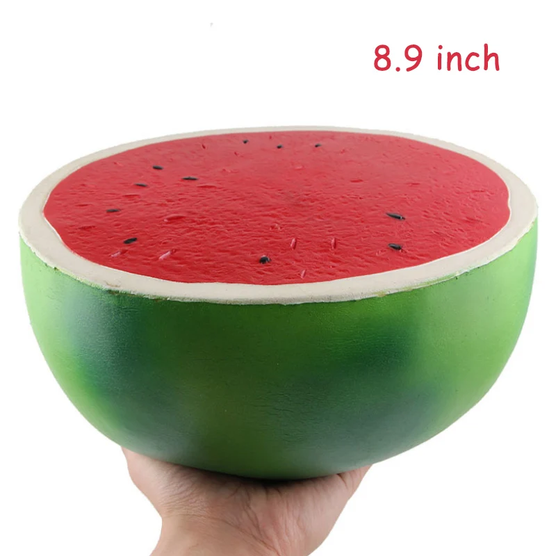 22.5cm Giant Squishy Watermelon Slow Rising Squash Simulation Fruits Toy Relief Antistress Stretchy Scented Children Toys Boys