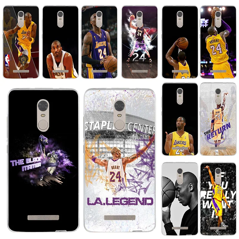 

Kobe Bryant Soft TPU Silicon Cell Phone Cases for Xiaomi Mi Redmi Note 3 3S 4 4X 4A 5 5S 5A 6 6A 8 A1 Pro Plus Max 3 Shell Coque