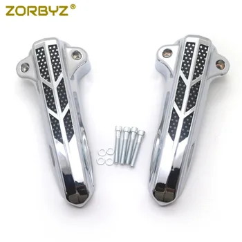 

ZORBYZ Chrome Front Fork Lower Leg Covers Case For Harley FLHR FLHX FLHT 2014-2017
