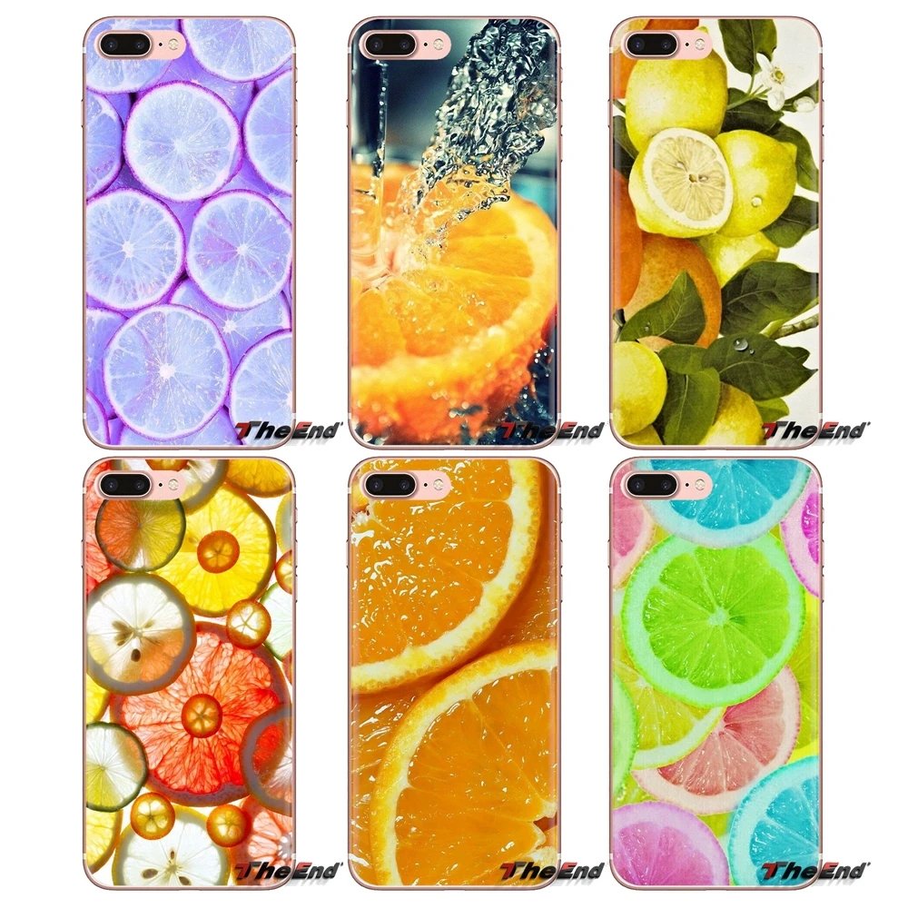 

Soft Transparent Shell Covers For LG Spirit Motorola Moto X4 E4 E5 G5 G5S G6 Z Z2 Z3 G2 G3 C Play Plus Mini Fresh Orange Fruit