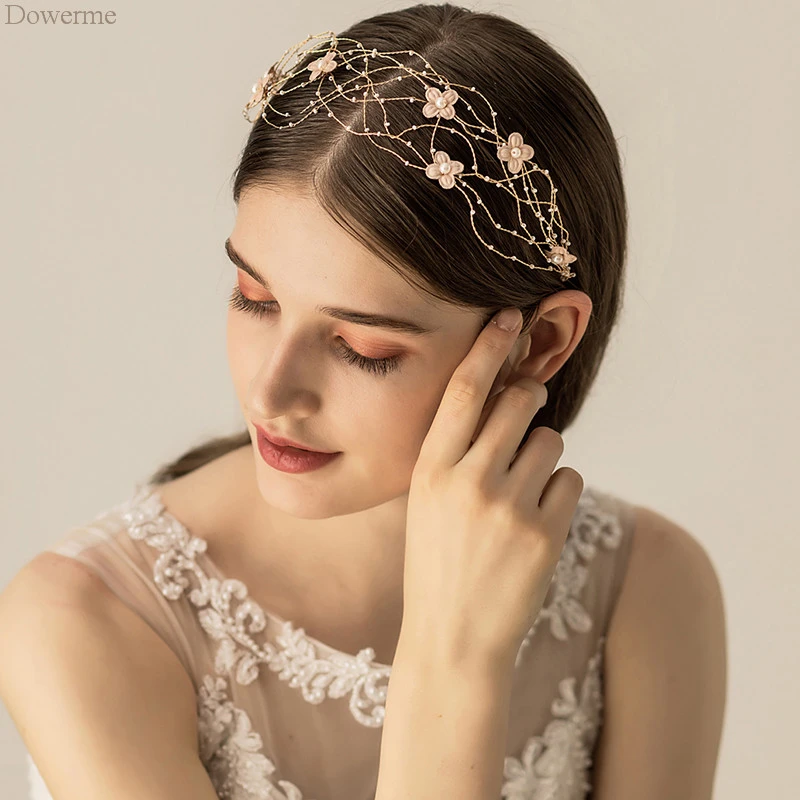 bridesmaid floral headpiece