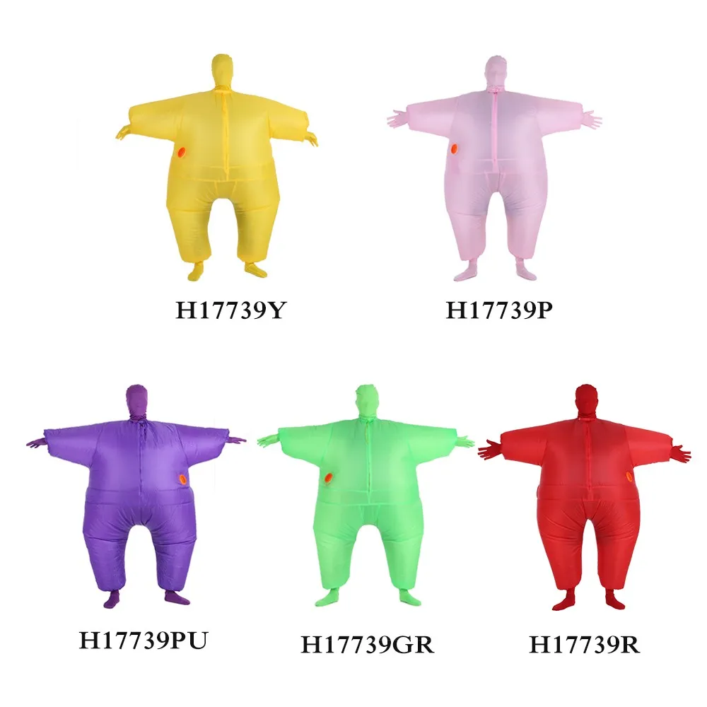 

Adult Inflatable Wrestler Suit DIY Dec Blow Up Fat Man Sumo Cosplay Costume Halloween Party Fancy Dress Full Body Suit for dec