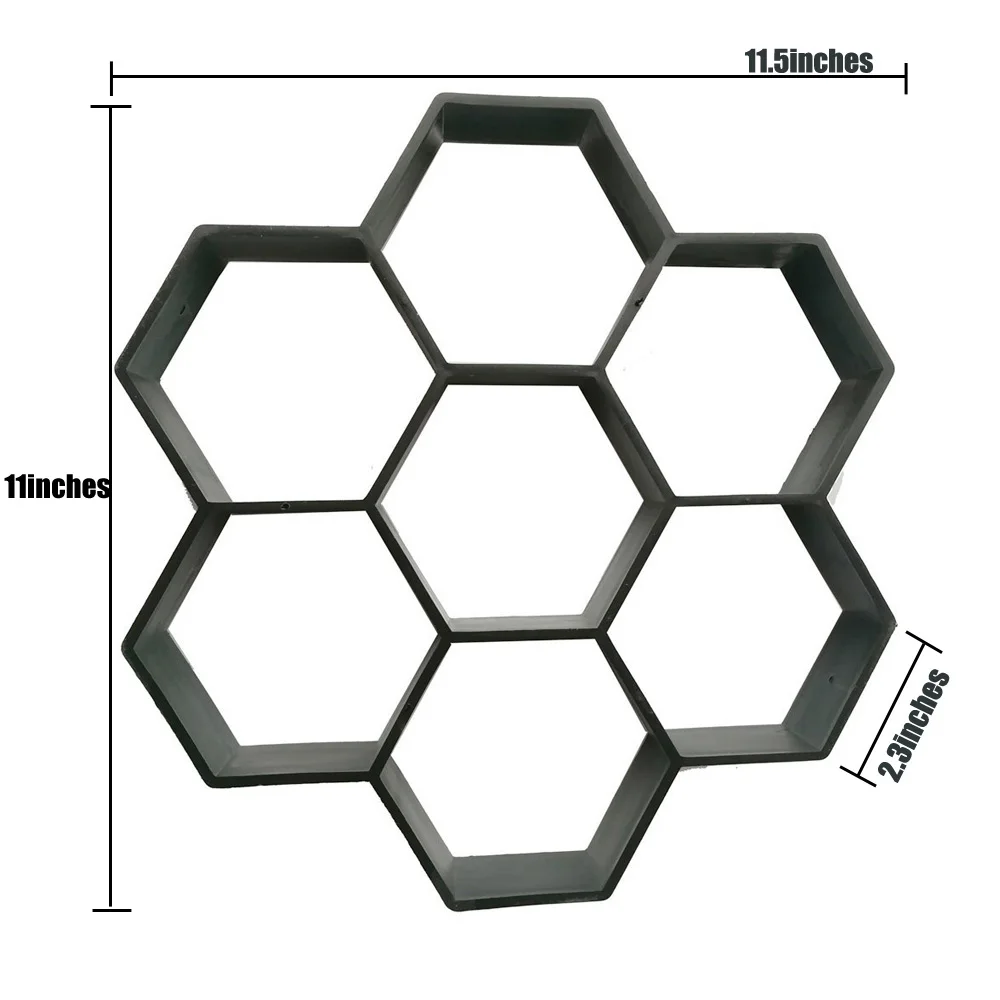 Плесень тротуара DIY Пластиковый путь производитель плесень вручную мощения цемента кирпич камень дорога бетонные формы инструмент для сада дома двора