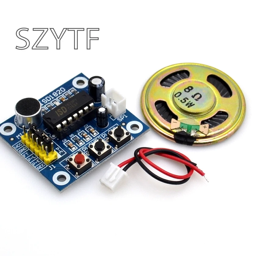 

ISD1820 Voice Recording Recorder Module With Mic Sound Audio Loudspeaker