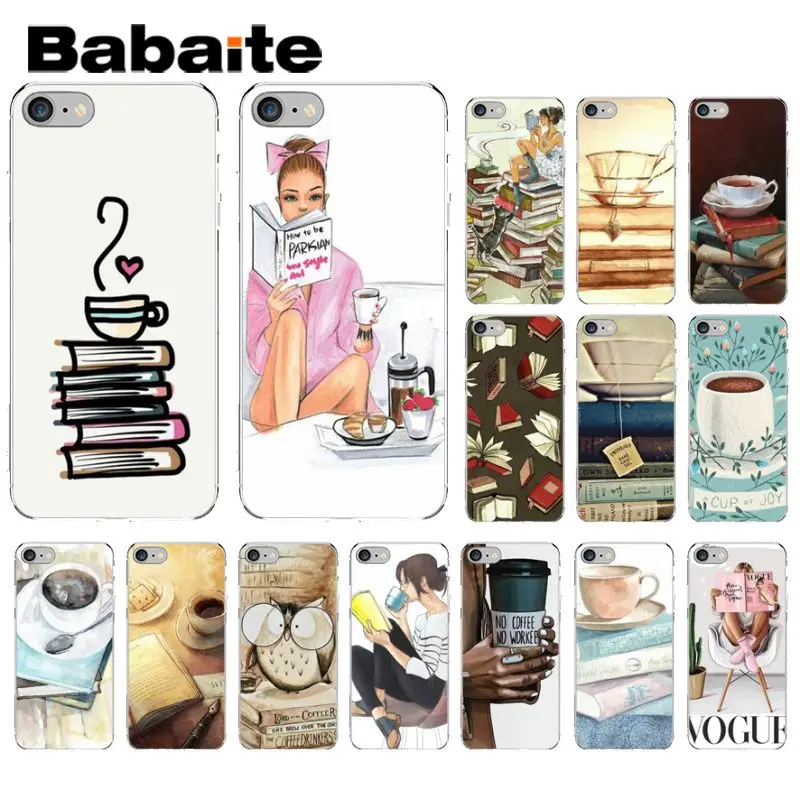 Babaite OK First coffee book TPU Мягкий силиконовый чехол для телефона Apple iPhone 8 7 6 6S Plus X XS MAX 5 5S SE