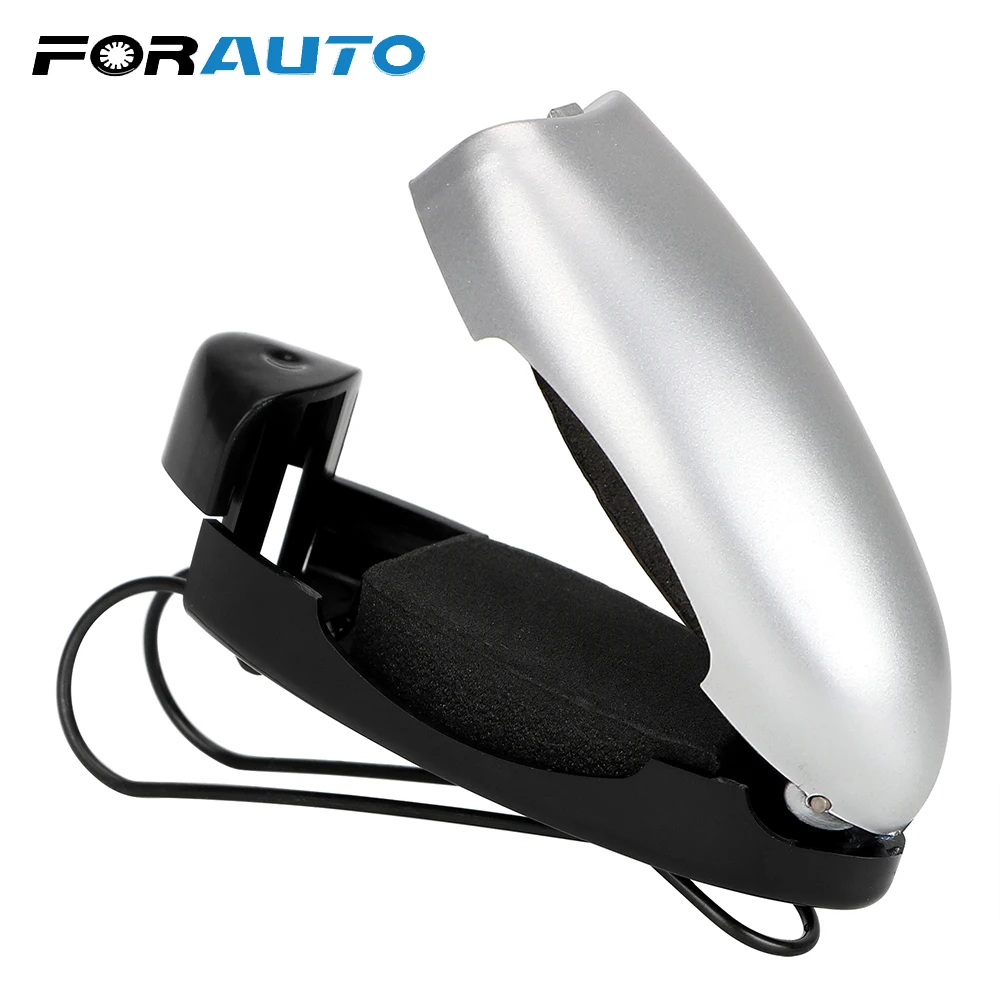 

FORAUTO Car Glasses Holder Fastener Cip Ticket Card Clamp Portable Car Glasses Cases Auto Sun Visor Sunglasses Holder