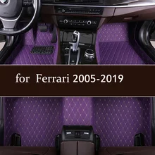 car floor mats for Ferrari 458 2005-2009 F430 2005- Portofino- luxury leather car floor mats waterproof dustproof