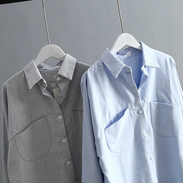 Korean Summer Blouse Vintage Long Sleeve OG0692 