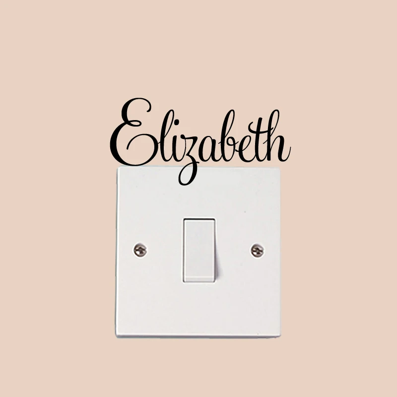 

Custom Name Elizabeth Vinyl Decals, Personalized Name Decals,Name wall Stickers,