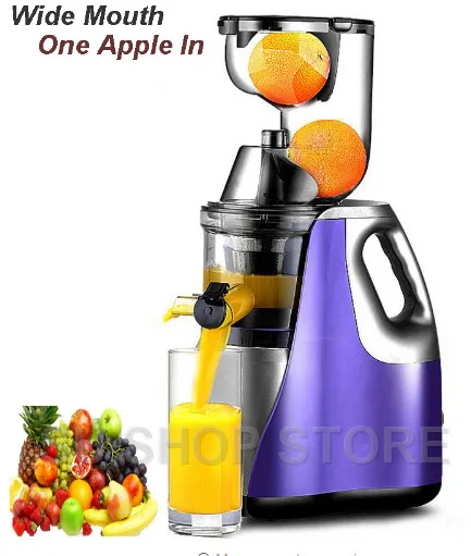 

Motor Technology New Large Mouth Slow Juicer Fruit Vegetable Citrus Low Speed Juice Extractor