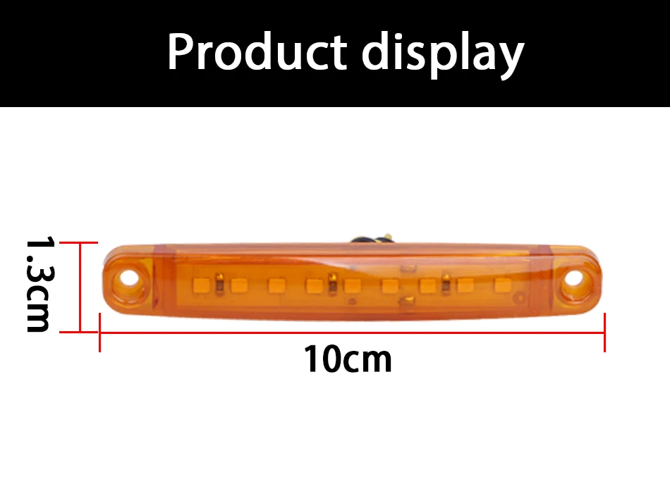 Грузовик свет системы аксессуары для автомобиля 24 В СВЕТОДИОДНЫЙ трейлер стробоскопы автомобиль грузовик Предупреждение ющий индикатор отметки задняя боковая лампа желтый