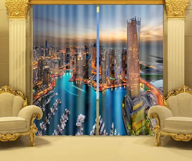 Aliexpress.com : Buy Photo Print stereoscopic 3d Curtains Dubai ...