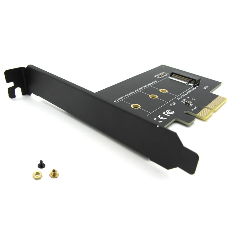 M.2 NGFF SSD M clave NVME PCIe x4 añadir adaptador de tarjeta w/-Soporte de perfil-apoya m.2 PCIe 2230 2242 y 2260 y 2280