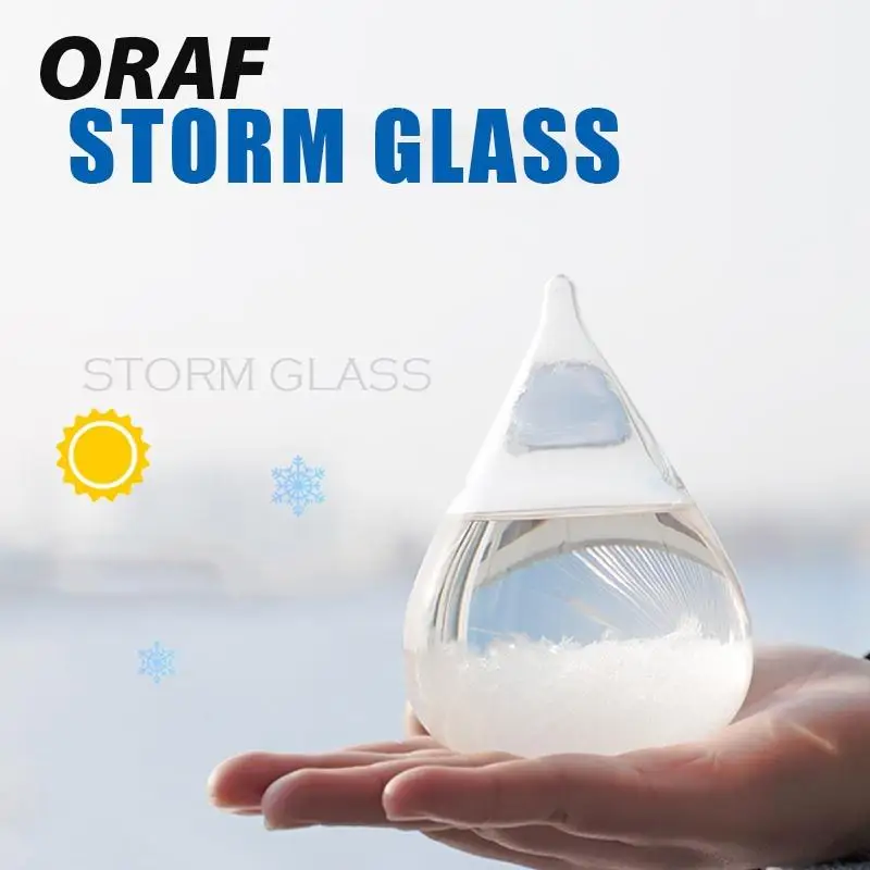 

Weather Forecast Crystal Drops Water Shape Storm Glass Home Decor Office Art