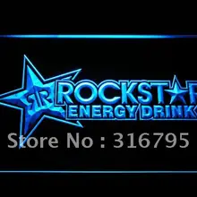 A228 светодиодный неоновый светильник Rockstar Energy Drink Beer Bar с переключателем вкл/выкл 20+ цветов 5 размеров на выбор
