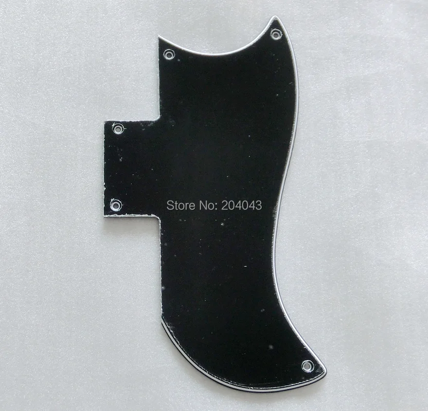 

Free Shipping 1/2 SG guitar pickguard 3ply Black saga guitar pickgaurd wholesale