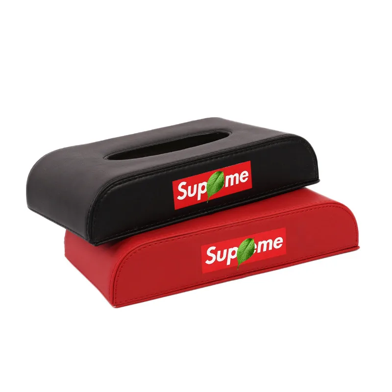 

Car Tissue Box Container Automobile Interior Accessories Organizer Rectangular Tissue Box Cover Holder 1 Pcs