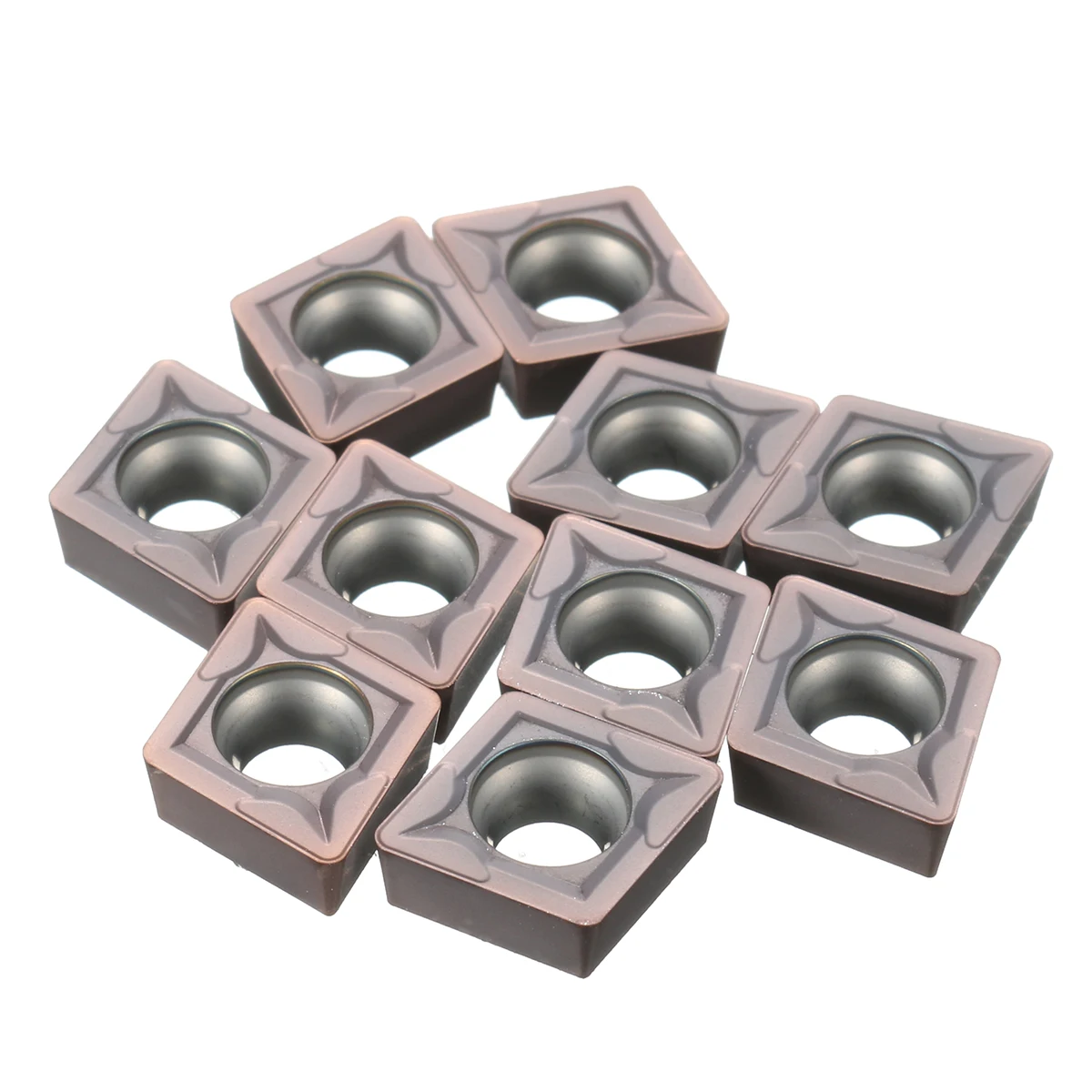 

Carbide Inserts CNC Lathe Turning Tool Holder Insert Set 9x9x4mm 1 pcs CCMT09T308 VP15TF