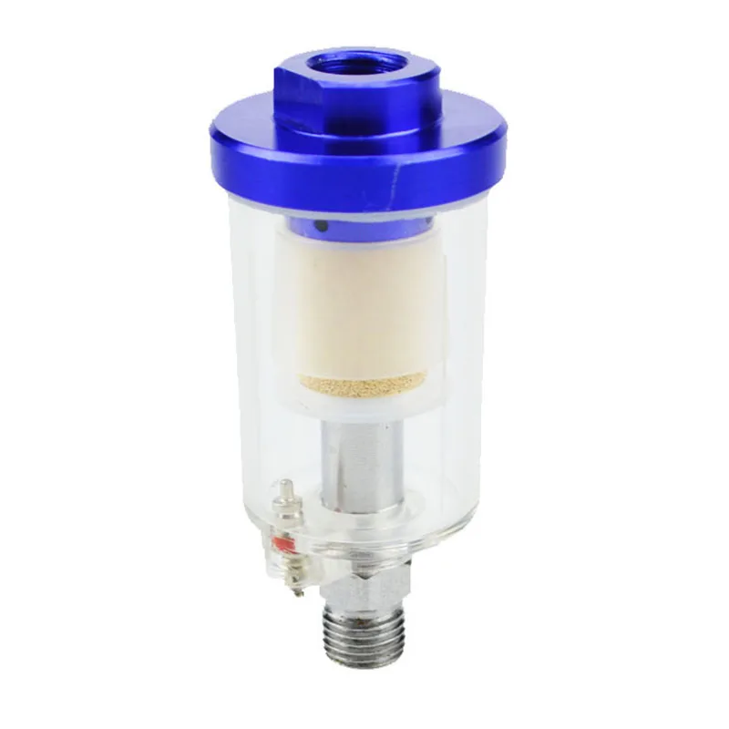 Inline 1/4 inch Air Oil Water Separator Filter For Compressor Spray Paint Gun New