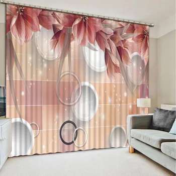 

NoEnName_Null 3D Printing Curtains Hight Quality Lifelike Cortians Beautiful Beautification Bedroom Living Room Curtains CL-D47