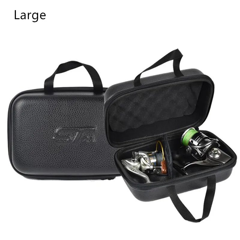  Fish Reel Bag Spinning Reel Case Leather Protective Hard Shell Shockproof Waterproof Cover Fishing  - 33014935782