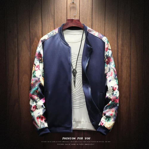 Модный мужской жакет, пальто в стиле хип-хоп, Лоскутная уличная Мужская куртка, пальто, куртки-бомберы для колледжа для мужчин, новинка весны - Цвет: 674navy