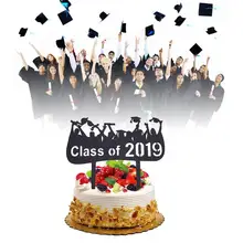 Acrylic Letter Cake Toppers Cake Insert Cards Cake Flags Class Of Cake Toppers For Graduation Birthday Wedding Party Decor