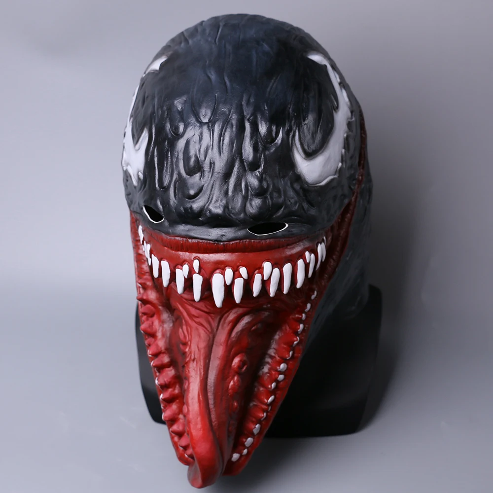 2018 Deluxe Venom Mask Cosplay Venom Overhead Superhero Mask Halloween Props New (4)