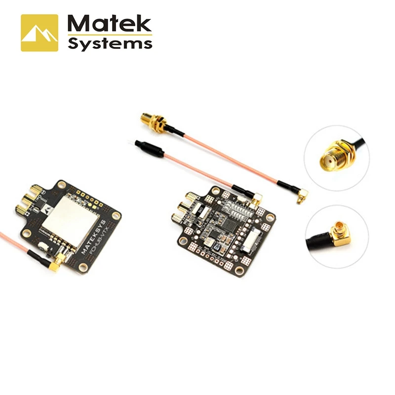 

Matek Systems FCHUB-VTX 6~27V PDB 5V/1A BEC w/ 5.8G 40CH 25/200/500mW Switchable Video FPV Transmitter for RC DIY Multicopter