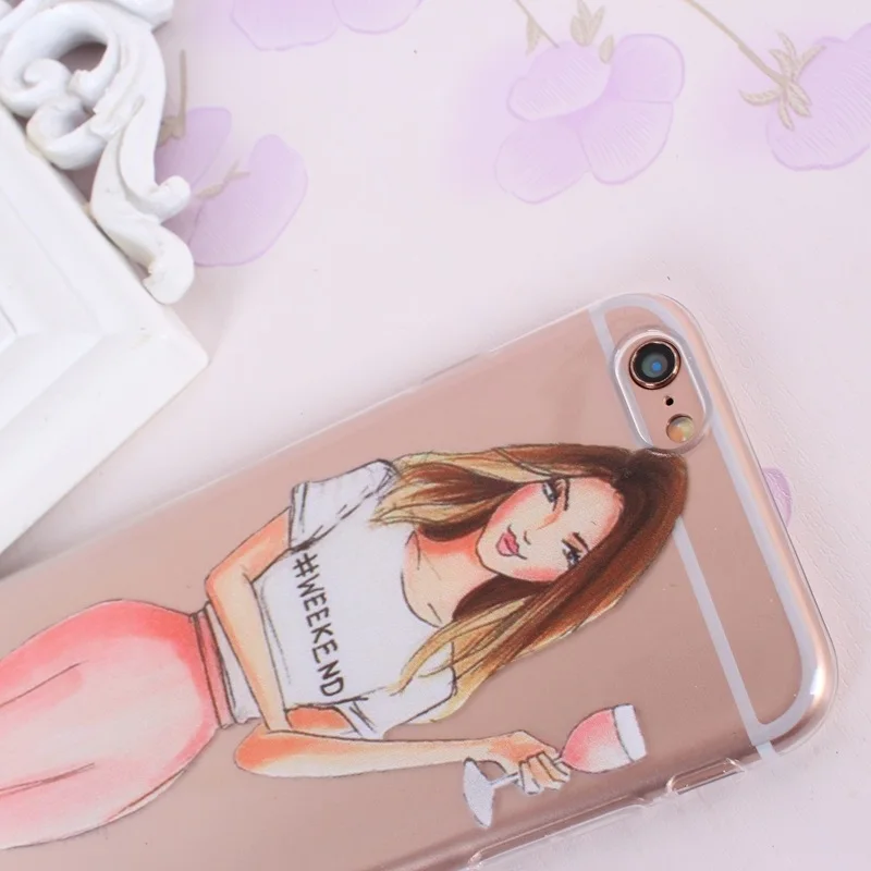Transparent Soft Silicone Cover Coque Capa 17