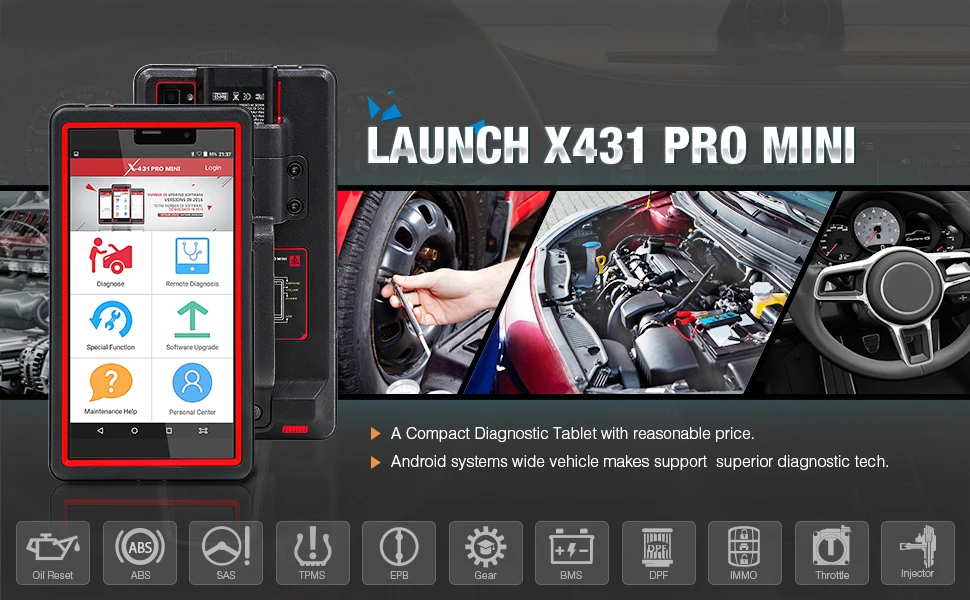 Старт X431 Pro Mini Wi-Fi/Bluetooth глобальная версия устройство автодиагностики Поддержка полный системы диагностики X-431 Pro плюсы мини-сканер